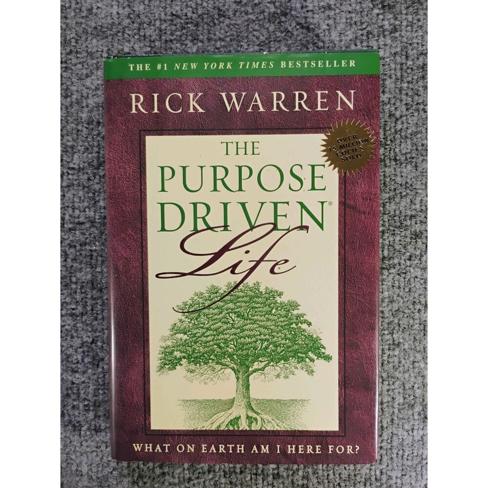 The Purpose Driven Life Rick Warren 2002 Hardcover Christian Spiritual Zondervan